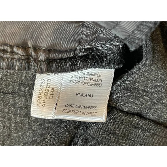 Andrew Marc Women's Dress Ankle Pants Stretchy AP5KX732 Dark Gray Size 12 - Picture 9 of 9